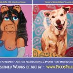 Pop Art Flyer Card of Mizz Piggie & "Chance"