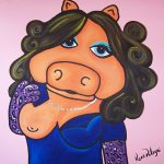 Painting Of Mizz Piggie for Wendy Williams. 2 of 5