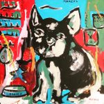 Marcél Andy Capote Painting of Black French Bulldog by PicosPelegri.com