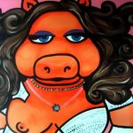 Painting of Mizz Piggie by Pop Art by PicosPelegri.com